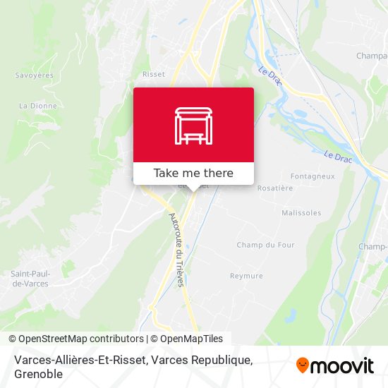 Varces-Allières-Et-Risset, Varces Republique map