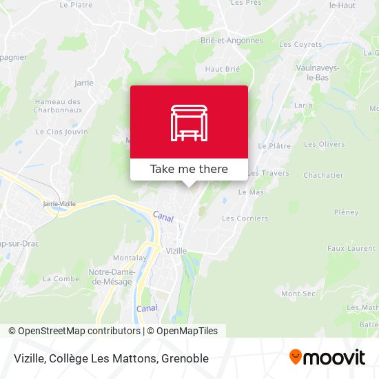 Vizille, Collège Les Mattons map