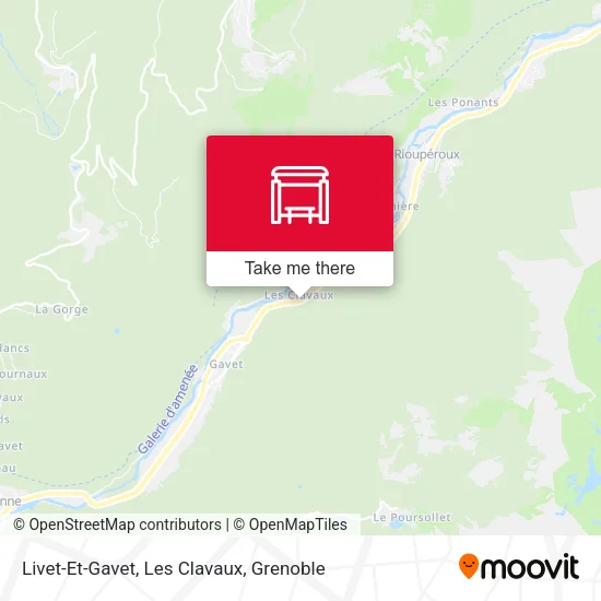 Livet-Et-Gavet, Les Clavaux map