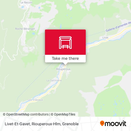 Livet-Et-Gavet, Riouperoux-Hlm map