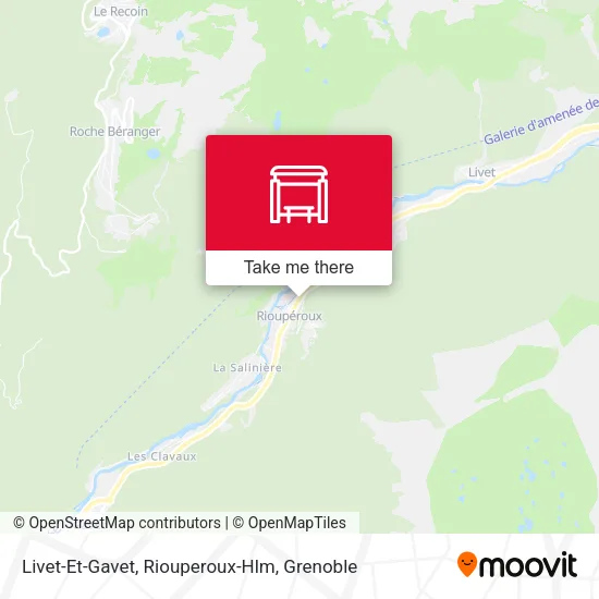 Livet-Et-Gavet, Riouperoux-Hlm map