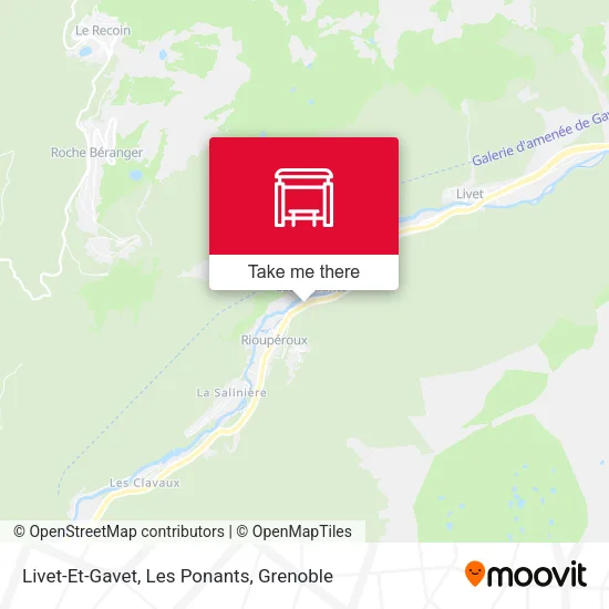 Livet-Et-Gavet, Les Ponants map
