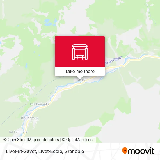 Livet-Et-Gavet, Livet-Ecole map