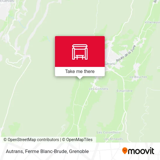 Autrans, Ferme Blanc-Brude map