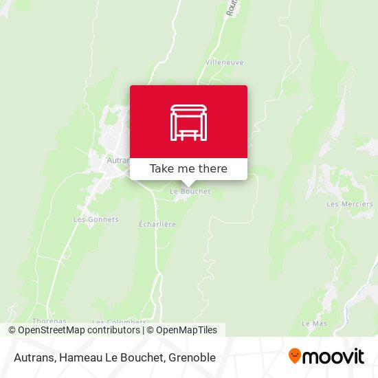 Autrans, Hameau Le Bouchet map