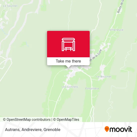 Autrans, Andreviere map