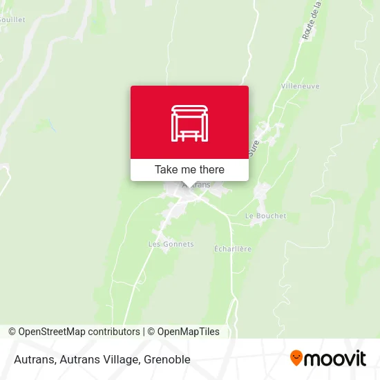 Autrans, Autrans Village map
