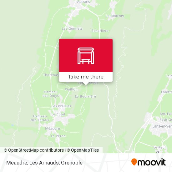 Méaudre, Les Arnauds map