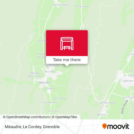 Méaudre, Le Cordey map