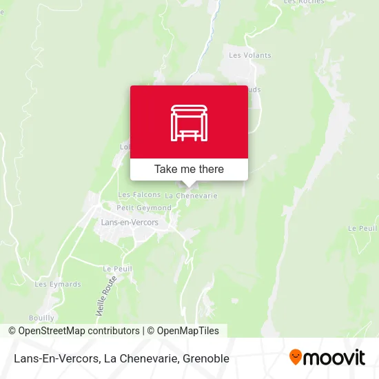 Lans-En-Vercors, La Chenevarie map