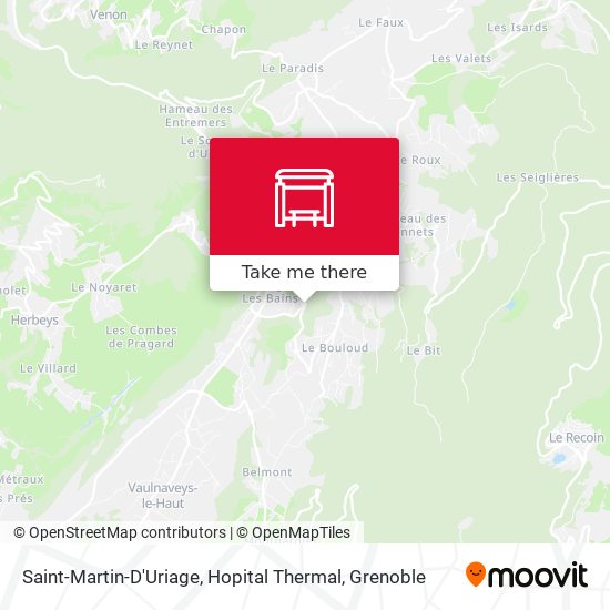 Saint-Martin-D'Uriage, Hopital Thermal map