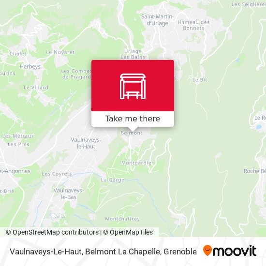 Vaulnaveys-Le-Haut, Belmont La Chapelle map