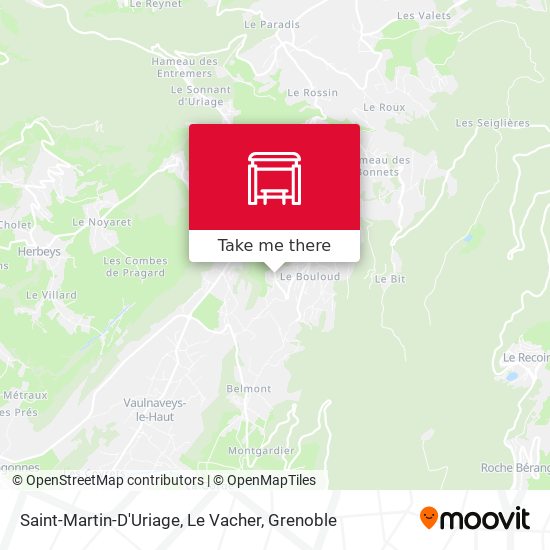 Saint-Martin-D'Uriage, Le Vacher map
