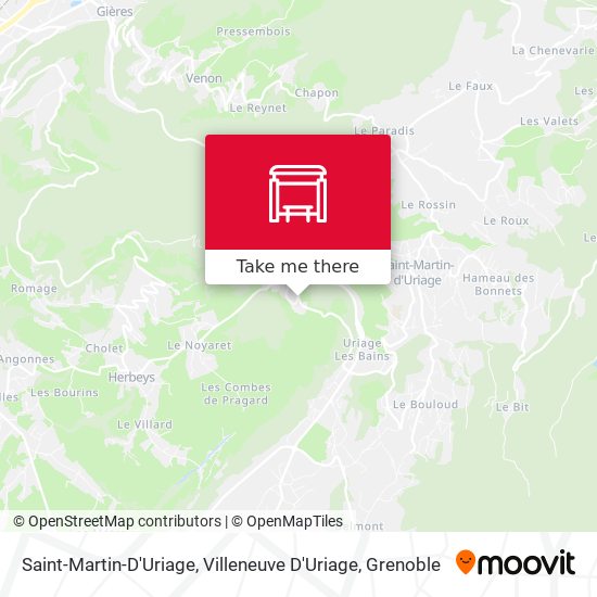 Saint-Martin-D'Uriage, Villeneuve D'Uriage map