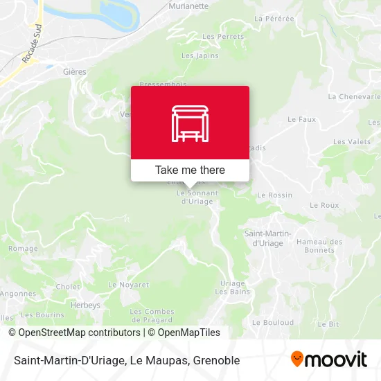 Saint-Martin-D'Uriage, Le Maupas map
