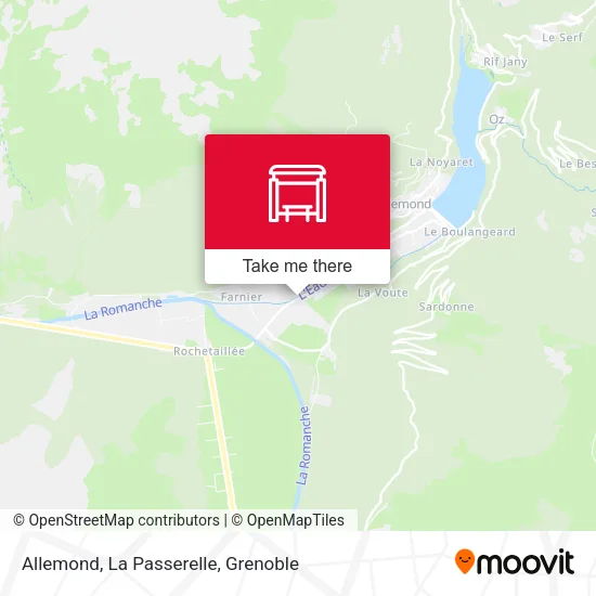 Allemond, La Passerelle map