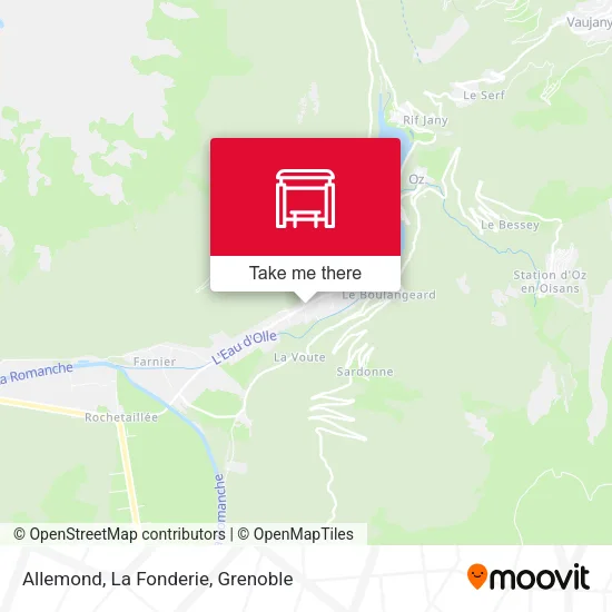 Allemond, La Fonderie map