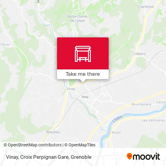 Vinay, Croix Perpignan Gare map