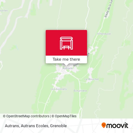 Autrans, Autrans Ecoles map