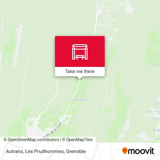 Autrans, Les Prudhommes map