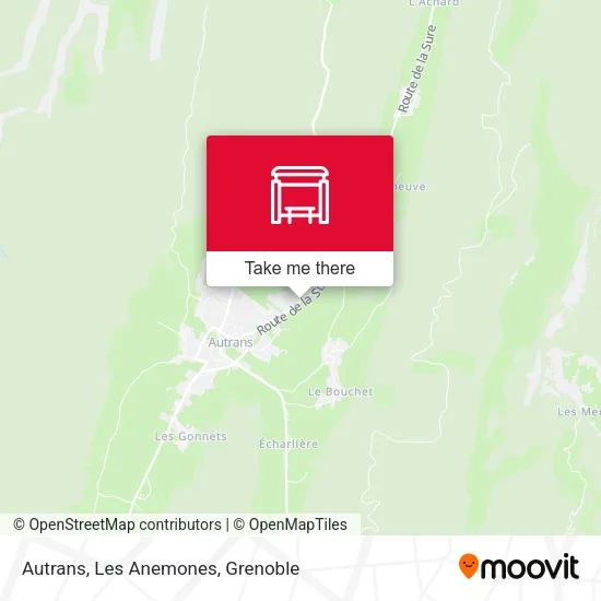 Autrans, Les Anemones map