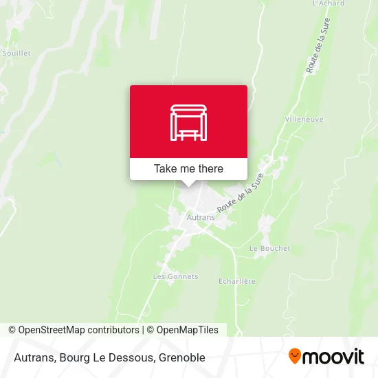 Autrans, Bourg Le Dessous map
