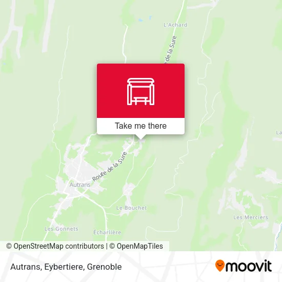 Autrans, Eybertiere map