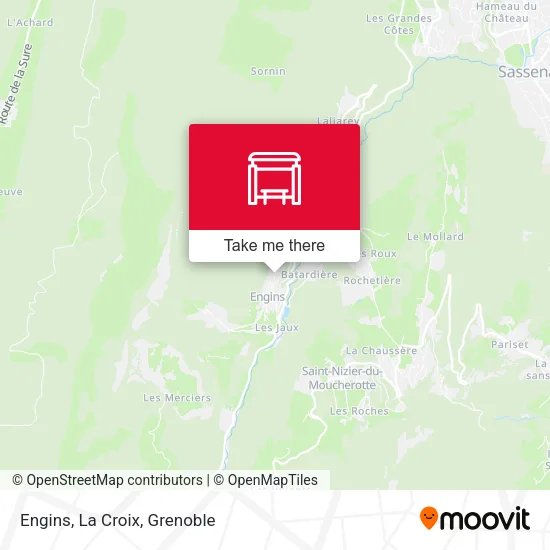 Engins, La Croix map