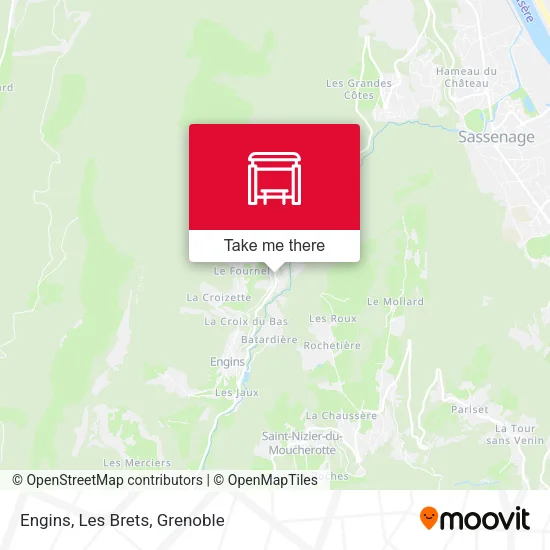 Engins, Les Brets map