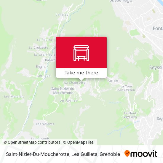 Saint-Nizier-Du-Moucherotte, Les Guillets map