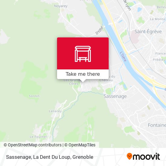 Sassenage, La Dent Du Loup map