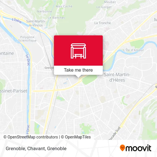 Grenoble, Chavant map