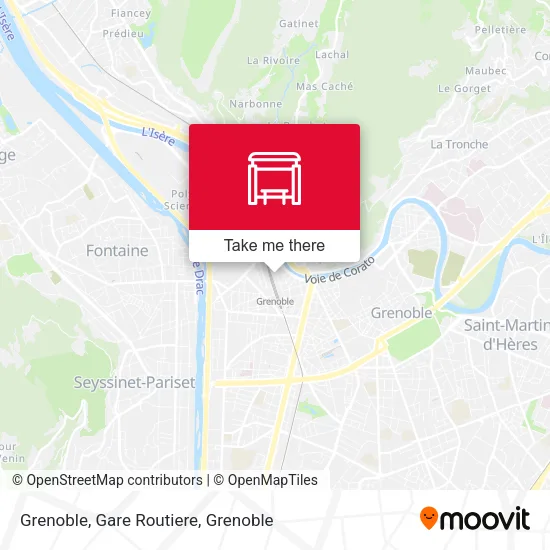 Grenoble, Gare Routiere map