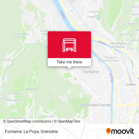 Fontaine, La Poya map