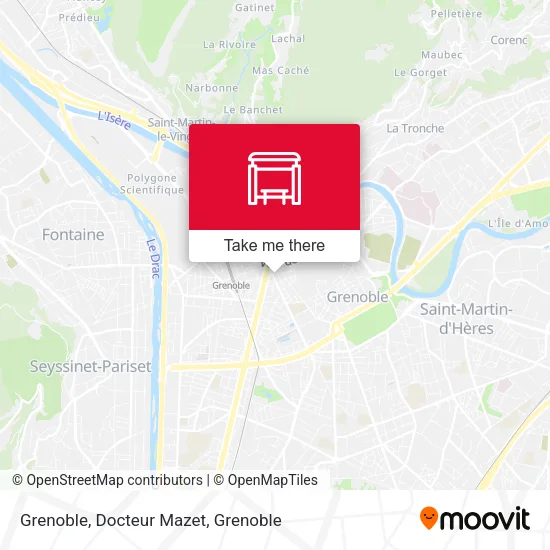 Grenoble, Docteur Mazet map