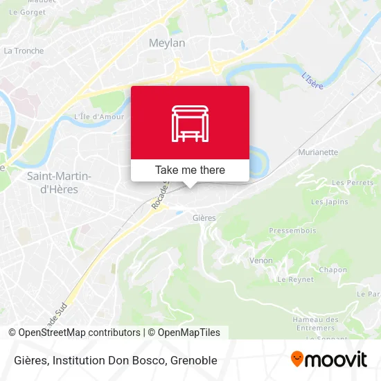 Gières, Institution Don Bosco map