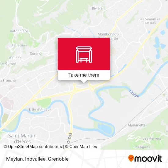 Meylan, Inovallee map