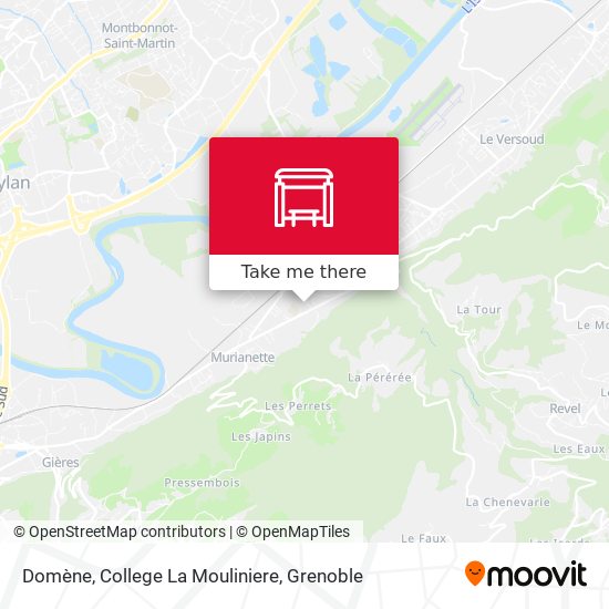 Domène, College La Mouliniere map