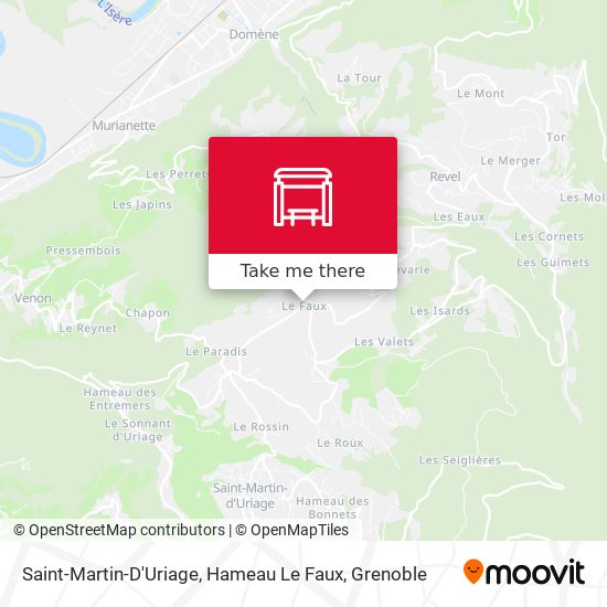 Saint-Martin-D'Uriage, Hameau Le Faux map