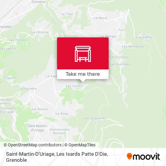 Saint-Martin-D'Uriage, Les Isards Patte D'Oie map