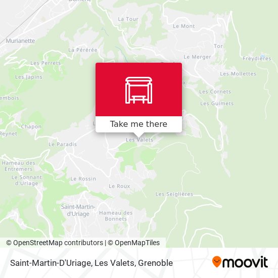 Saint-Martin-D'Uriage, Les Valets map