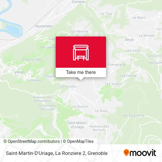 Saint-Martin-D'Uriage, La Ronziere 2 map