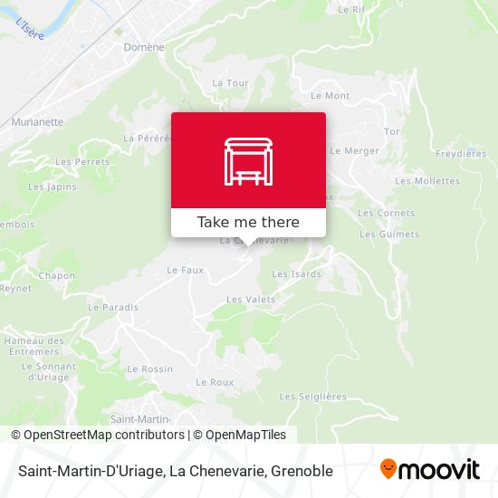 Saint-Martin-D'Uriage, La Chenevarie map