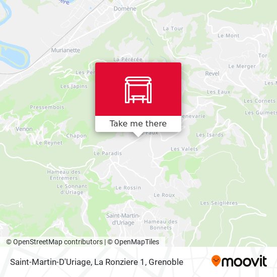 Saint-Martin-D'Uriage, La Ronziere 1 map