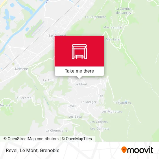 Revel, Le Mont map