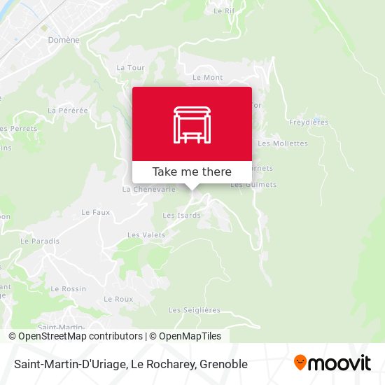 Saint-Martin-D'Uriage, Le Rocharey map
