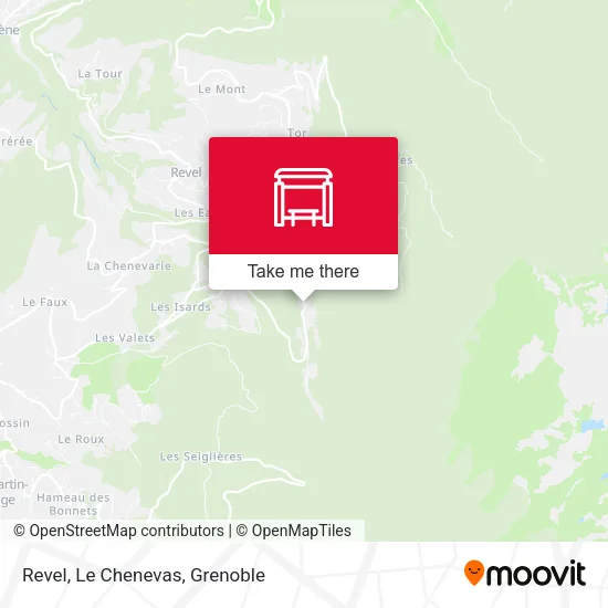 Revel, Le Chenevas map