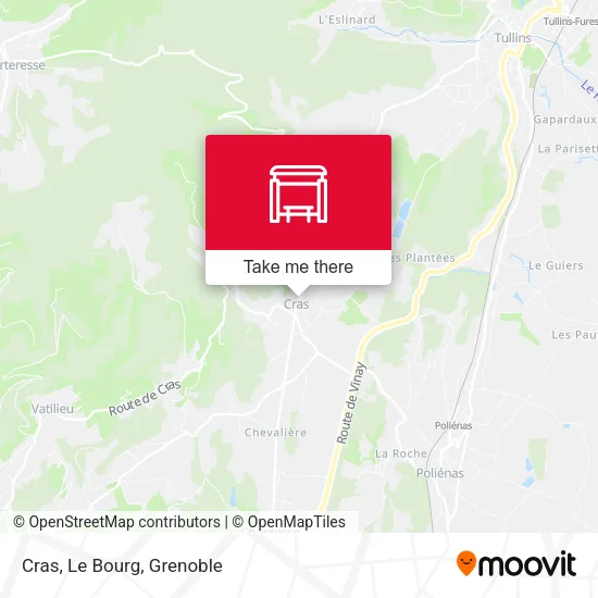 Cras, Le Bourg map