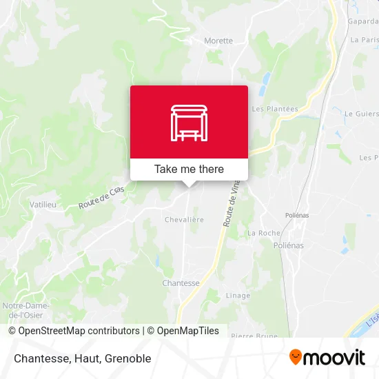 Chantesse, Haut map