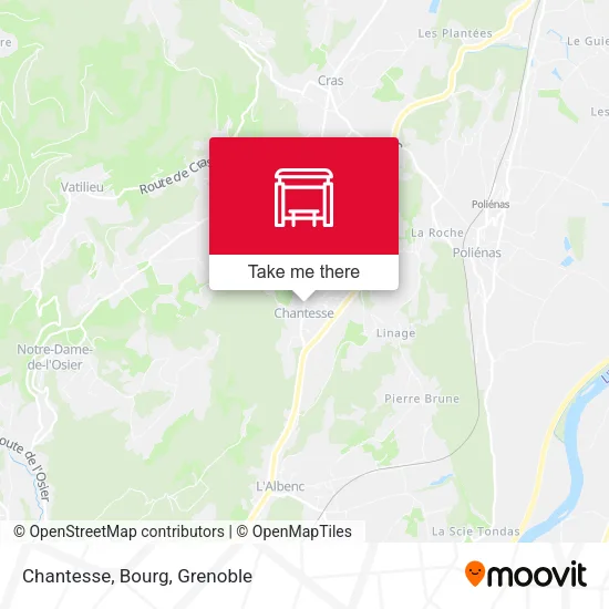 Chantesse, Bourg map